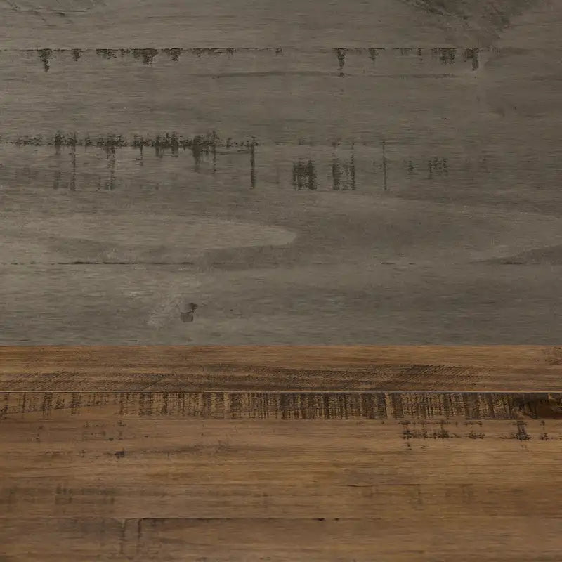 Mesa de comedor rústica con caballete de madera maciza de 72 pulgadas