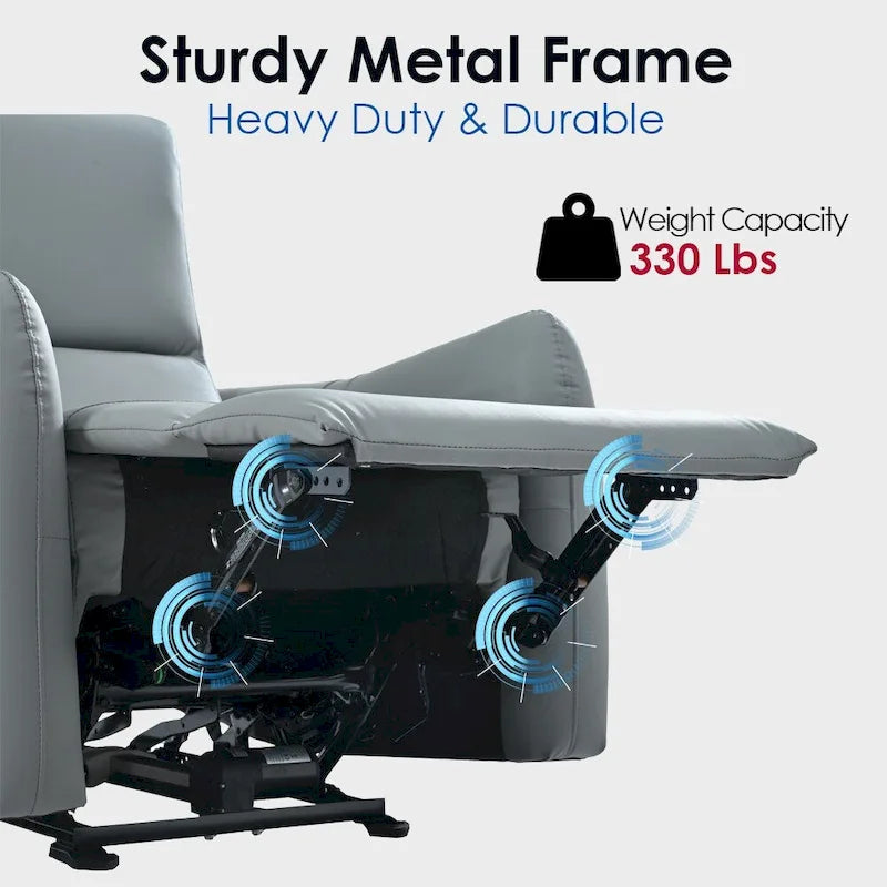 Sillón reclinable eléctrico, Sillón reclinable eléctrico pequeño para sala de estar, Sillón reclinable eléctrico para espacios pequeños, Sofá reclinable