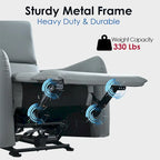 Sillón reclinable eléctrico, Sillón reclinable eléctrico pequeño para sala de estar, Sillón reclinable eléctrico para espacios pequeños, Sofá reclinable