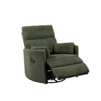 Sillón Reclinable Giratorio y Planeador Manual de Pana de Peluche