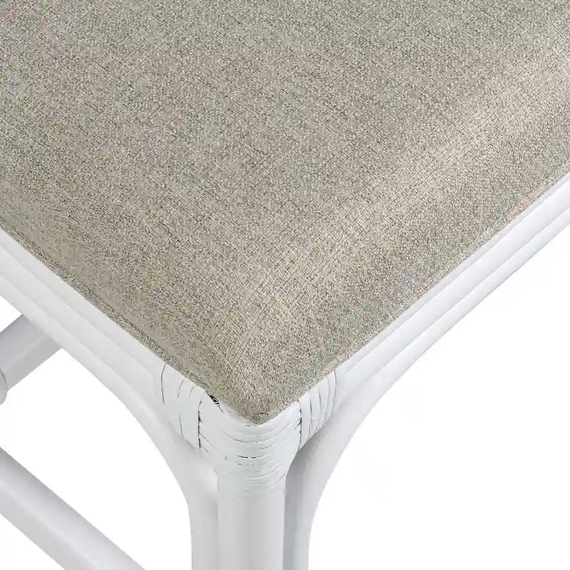 Sillas de comedor tapizadas Chippendale hechas a mano en ratán natural por