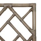 Sillas de comedor tapizadas Chippendale hechas a mano en ratán natural por