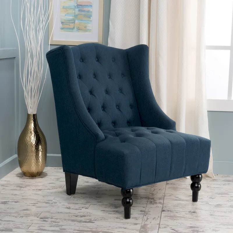 Sillón orejero tapizado de respaldo alto - 27.25 L x 33.75 An. x 38.50 Al.