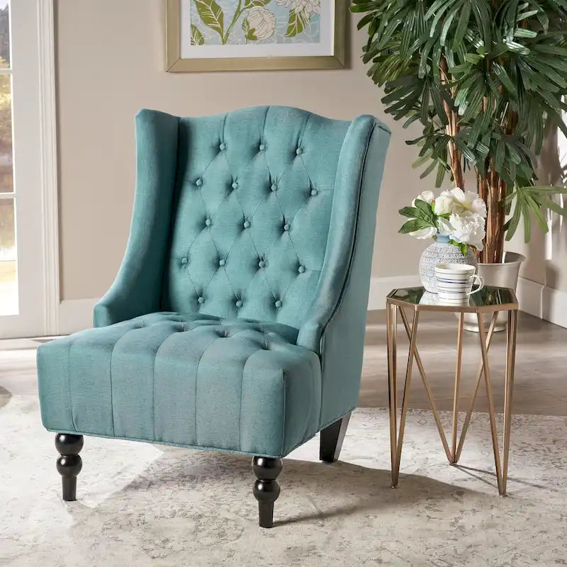 Sillón orejero tapizado de respaldo alto - 27.25 L x 33.75 An. x 38.50 Al.