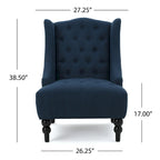 Sillón orejero tapizado de respaldo alto - 27.25 L x 33.75 An. x 38.50 Al.