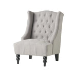 Sillón orejero tapizado de respaldo alto - 27.25 L x 33.75 An. x 38.50 Al.