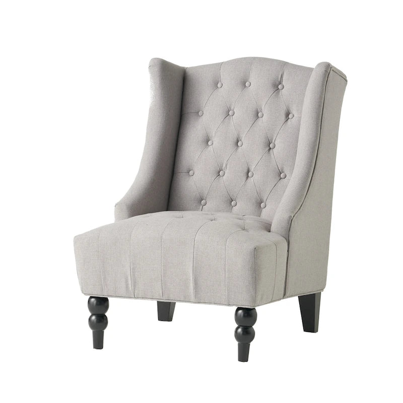 Sillón orejero tapizado de respaldo alto - 27.25 L x 33.75 An. x 38.50 Al.