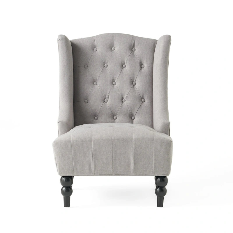 Sillón orejero tapizado de respaldo alto - 27.25 L x 33.75 An. x 38.50 Al.