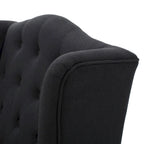 Sillón orejero tapizado de respaldo alto - 27.25 L x 33.75 An. x 38.50 Al.
