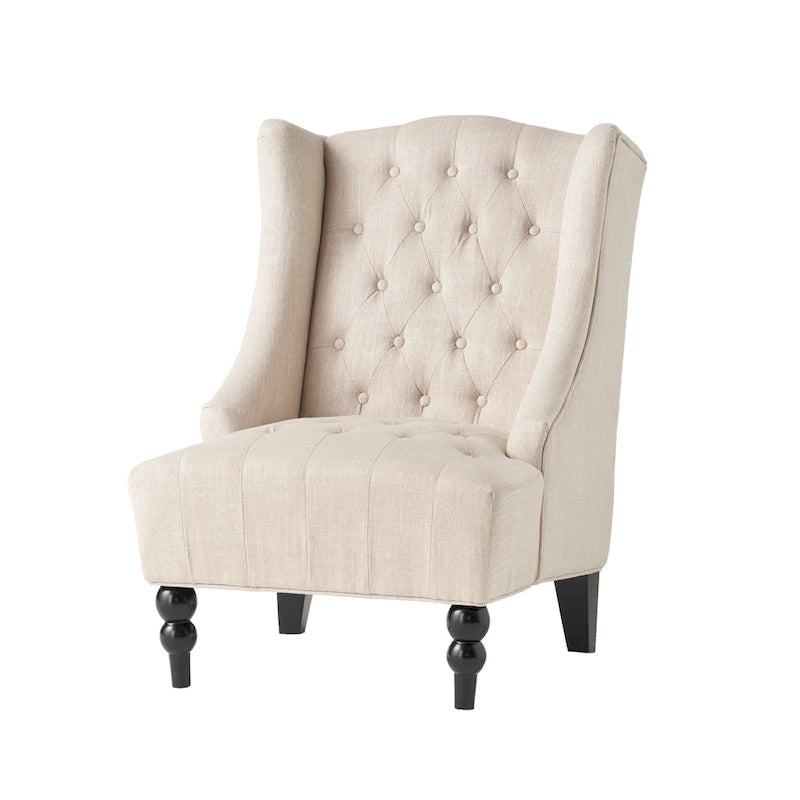 Sillón orejero tapizado de respaldo alto - 27.25 L x 33.75 An. x 38.50 Al.