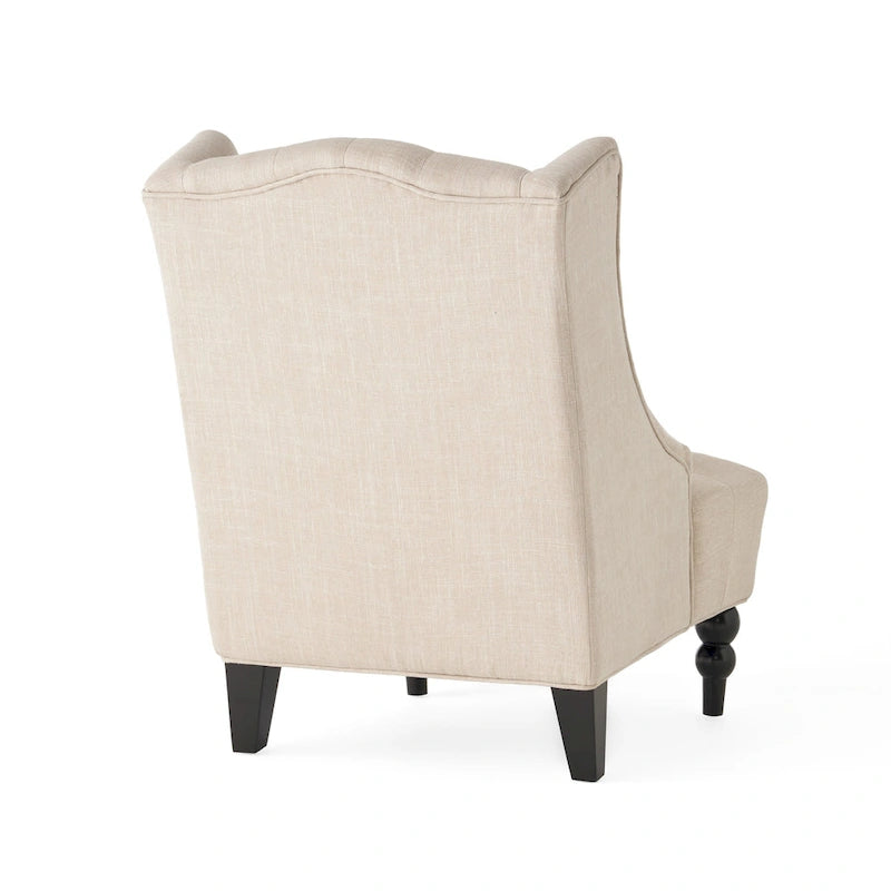 Sillón orejero tapizado de respaldo alto - 27.25 L x 33.75 An. x 38.50 Al.