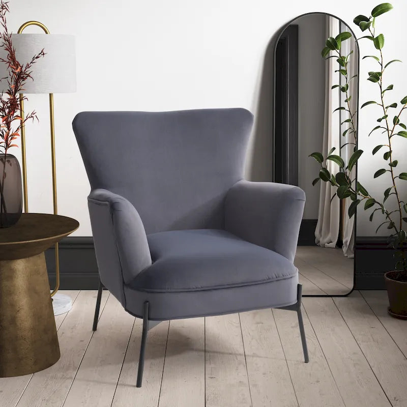 Sillón decorativo moderno con orejas