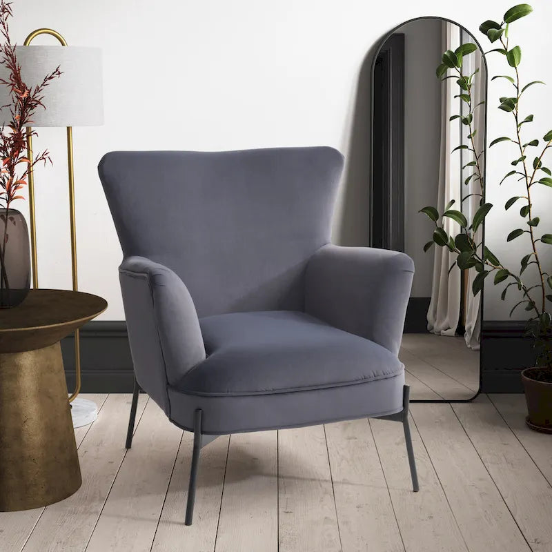 Sillón decorativo moderno con orejas