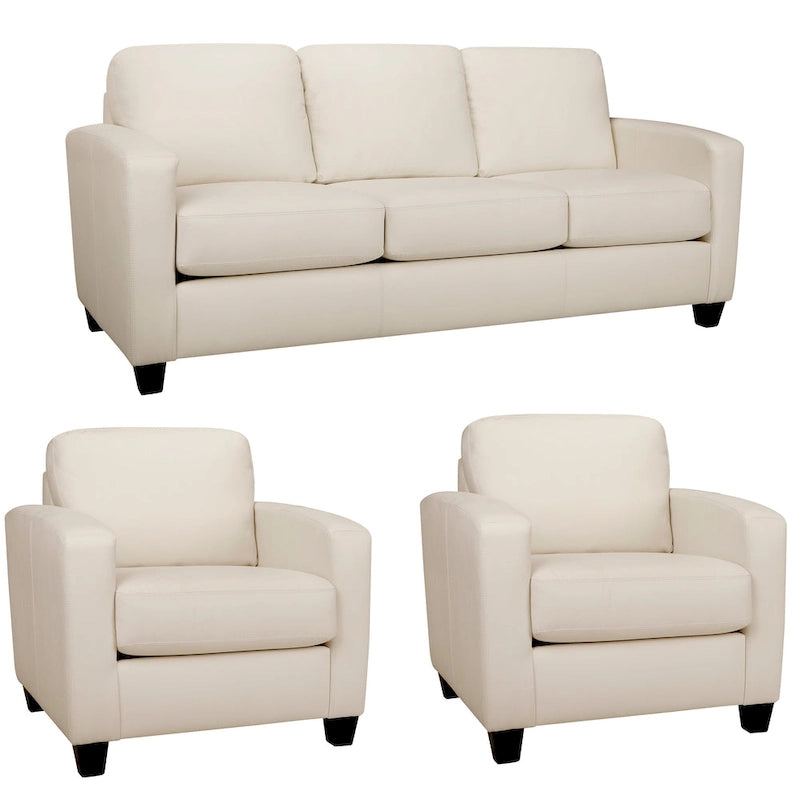 Juego de sillones de piel flor italiana