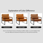 Juego de 2 sillones decorativos modernos de piel sintética
