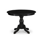 Juego de comedor de 3 piezas que incluye una mesa de comedor redonda y 2 sillas Parson de lino, (Opciones de acabado)