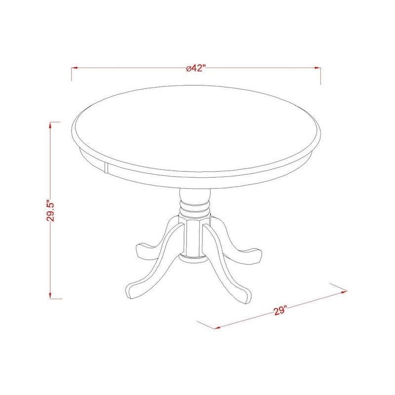 Juego de comedor de 3 piezas que incluye una mesa de comedor redonda y 2 sillas Parson de lino, (Opciones de acabado)