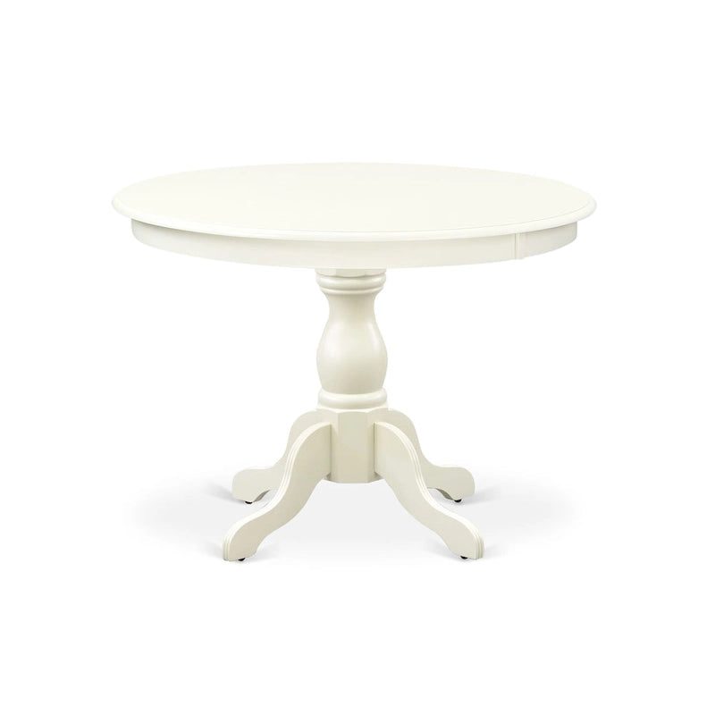 Juego de comedor de 3 piezas que incluye una mesa de comedor redonda y 2 sillas Parson de lino, (Opciones de acabado)