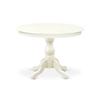 Juego de comedor de 3 piezas que incluye una mesa de comedor redonda y 2 sillas Parson de lino, (Opciones de acabado)