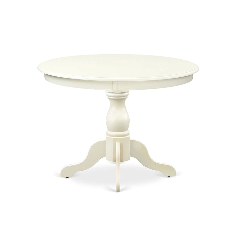 Juego de comedor de 3 piezas que incluye una mesa de comedor redonda y 2 sillas Parson de lino, (Opciones de acabado)