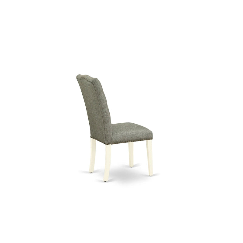 Juego de comedor de 3 piezas que incluye una mesa de comedor redonda y 2 sillas Parson de lino, (Opciones de acabado)