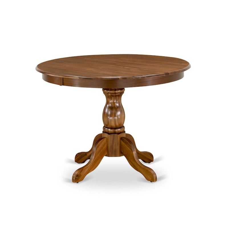 Juego de comedor de 3 piezas que incluye una mesa de comedor redonda y 2 sillas Parson de lino, (Opciones de acabado)