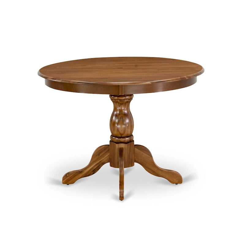 Juego de comedor de 3 piezas que incluye una mesa de comedor redonda y 2 sillas Parson de lino, (Opciones de acabado)
