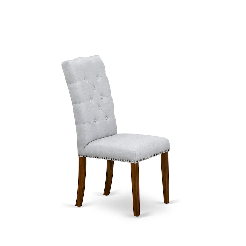 Juego de comedor de 3 piezas que incluye una mesa de comedor redonda y 2 sillas Parson de lino, (Opciones de acabado)