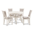 Juego de comedor redondo de 5 piezas