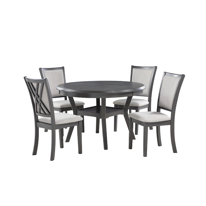 Juego de comedor redondo de 5 piezas