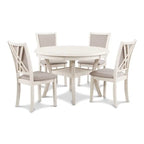 Juego de comedor redondo de 5 piezas