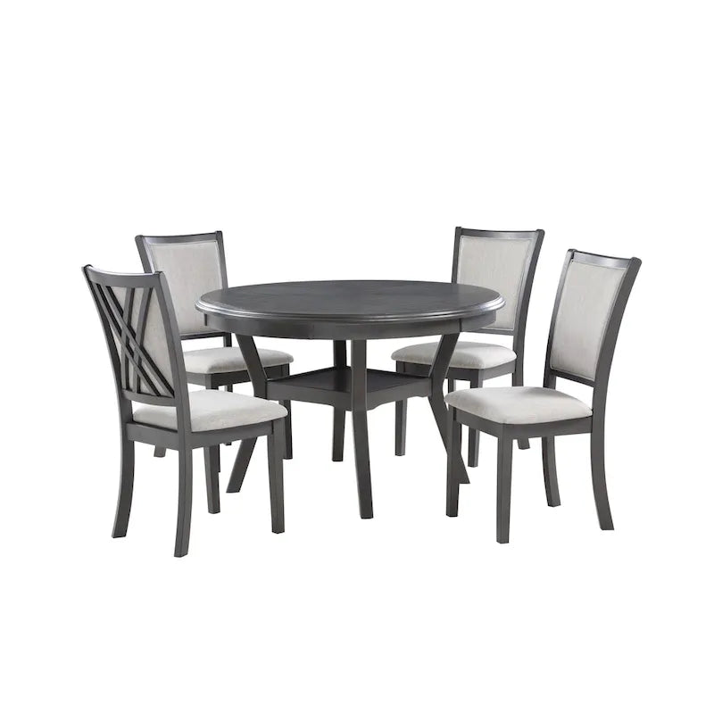 Juego de comedor redondo de 5 piezas