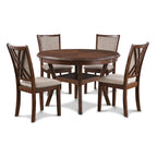 Juego de comedor redondo de 5 piezas