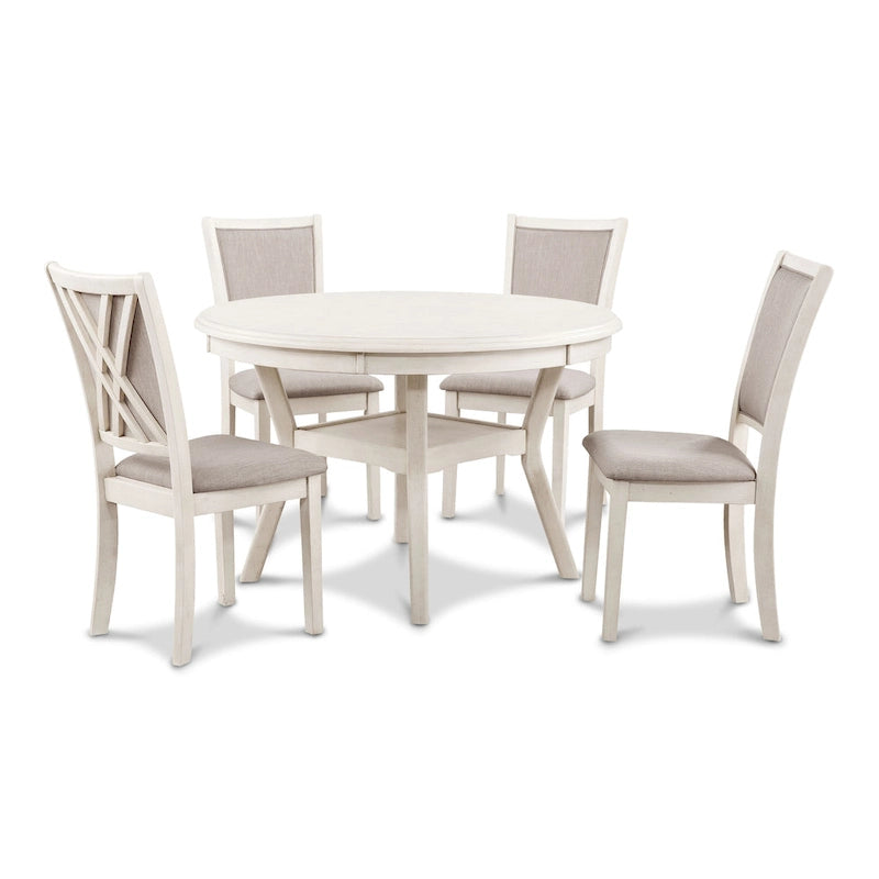 Juego de comedor redondo de 5 piezas