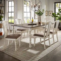 Tournus 4-6-Person Extendable Solid Rubberwood Dining Table Set by Classic