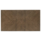 Juego de comedor extensible de madera de caucho maciza para 4-6 personas