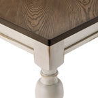 Juego de comedor extensible de madera de caucho maciza para 4-6 personas
