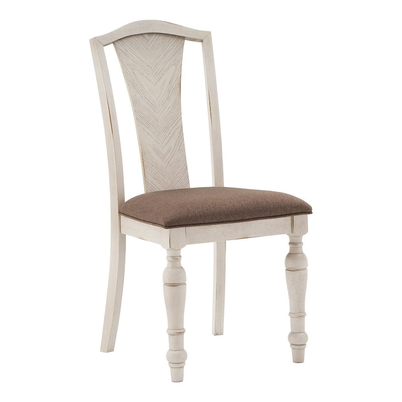 Juego de comedor extensible de madera de caucho maciza para 4-6 personas
