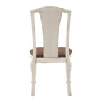 Juego de comedor extensible de madera de caucho maciza para 4-6 personas