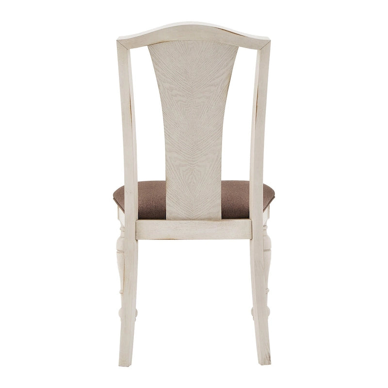 Juego de comedor extensible de madera de caucho maciza para 4-6 personas