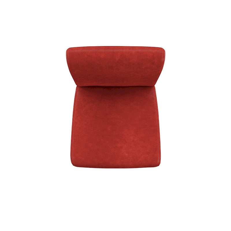 Taburetes de bar altos de piel sintética roja (juego de 2)