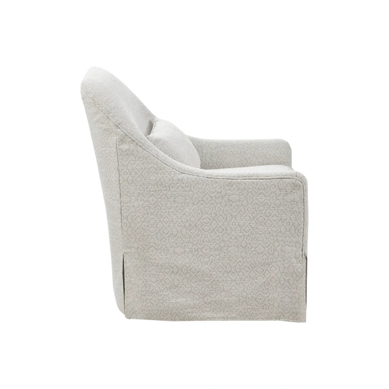 Sillón giratorio de 360 grados Ivory/Black