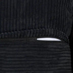 142 Sofá Seccional Oversized en Pana con Forma de L, Clásico y Profundo, con Otomana