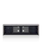 Mueble de TV de almacenamiento multifuncional de cristal contemporáneo de 71 pulgadas