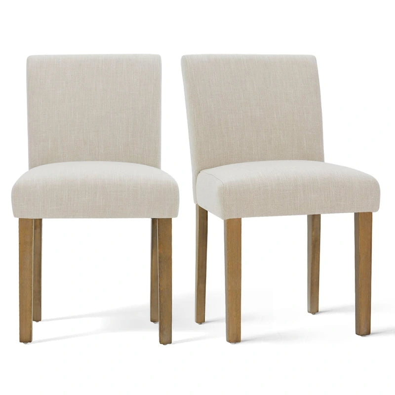 Silla de comedor tapizada (juego de 2)