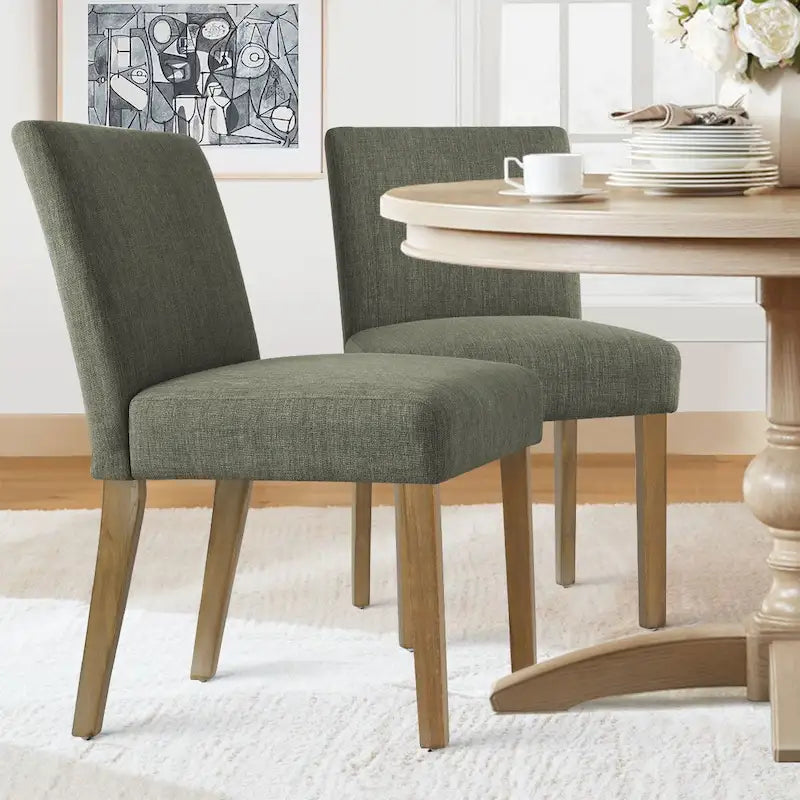 Silla de comedor tapizada (juego de 2)