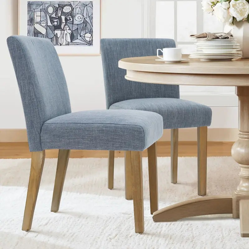 Silla de comedor tapizada (juego de 2)