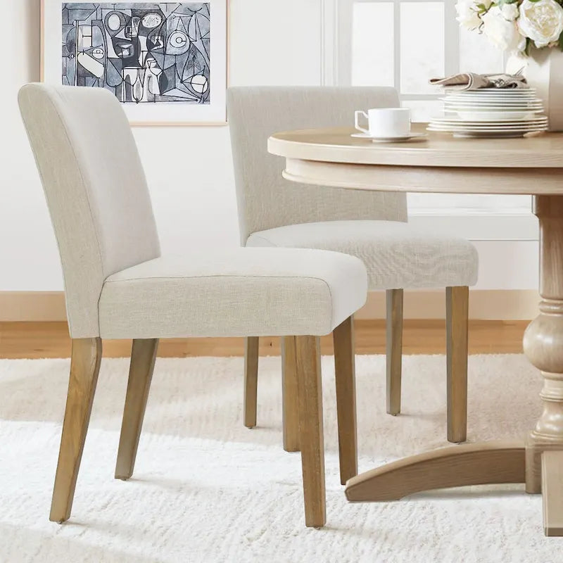Silla de comedor tapizada (juego de 2)