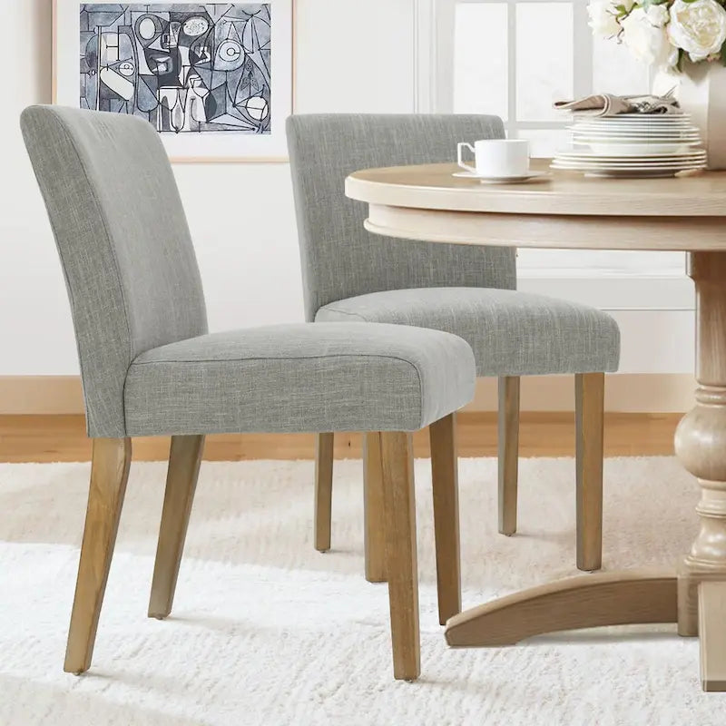 Silla de comedor tapizada (juego de 2)