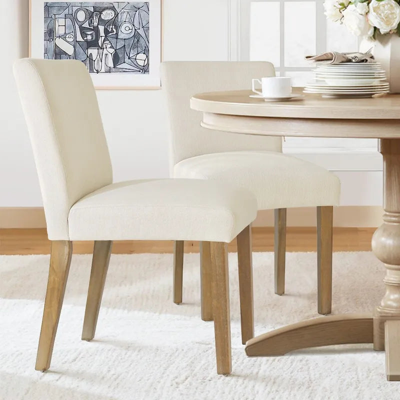 Silla de comedor tapizada (juego de 2)